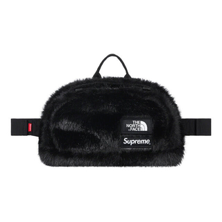 シュプリーム(Supreme)のSupreme NorthFace Faux Fur Waist Bag 黒(ボディーバッグ)