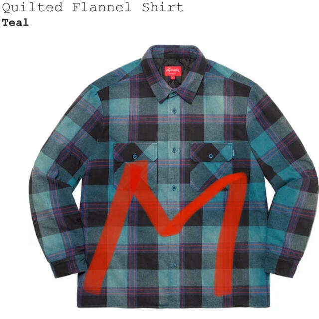 supreme quilted flannel shirts M