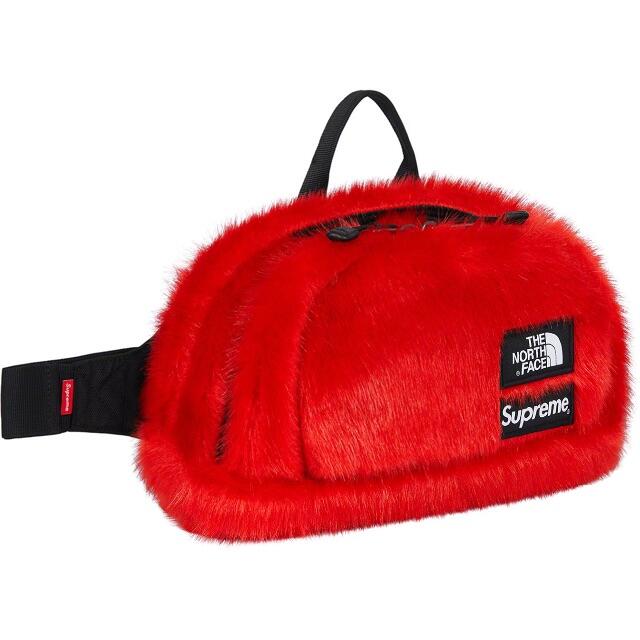 Supreme The North Face Fur Waist Bag 赤