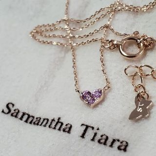 サマンサティアラ(Samantha Tiara)の限定品　ピンク サファイア ネックレス　K18ネックレス 希少レア(ネックレス)