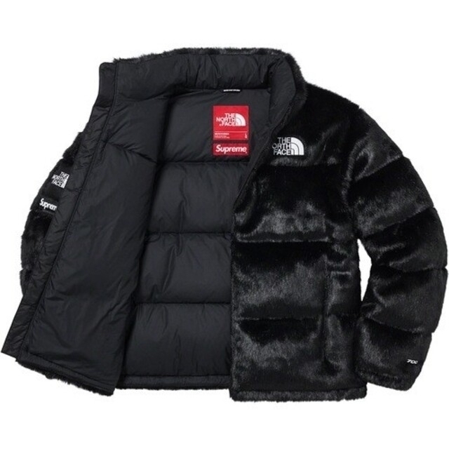 【黒M】supreme Faux Fur Nuptse Jacket