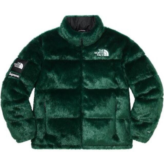 XL Supreme North Face Nuptse 緑 国内正規品