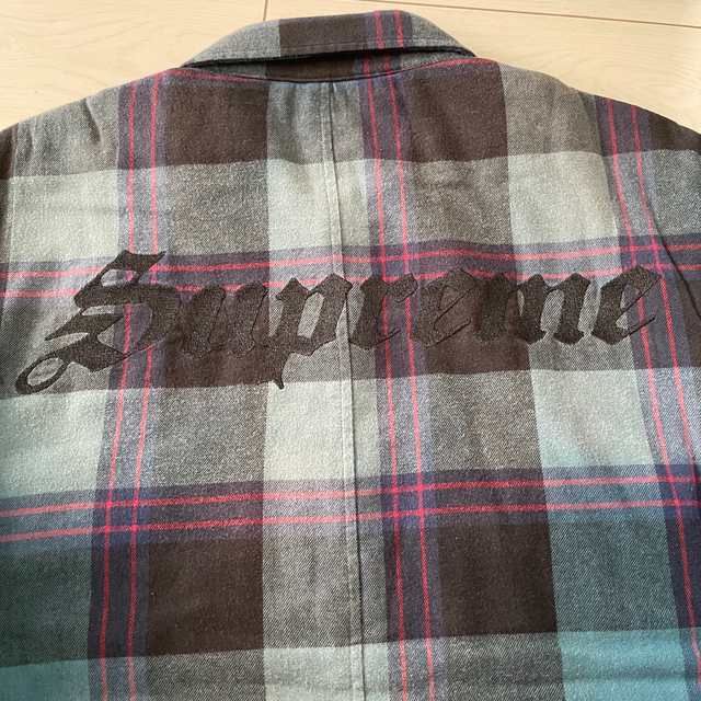 Supreme Quilted Flannel Shirt Teal L