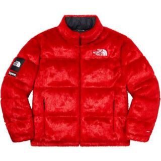 シュプリーム(Supreme)のSサイズ Supreme North Face Nuptse 赤 国内正規品(ダウンジャケット)