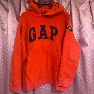 ギャップ(GAP)のGAP   ギャップ　フリースパーカー　オレンジ(パーカー)