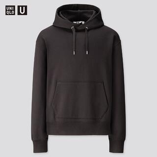 ユニクロ(UNIQLO)のUNIQLO U パーカー　Mサイズ　BLACK 　　　ユニクロ　U(パーカー)