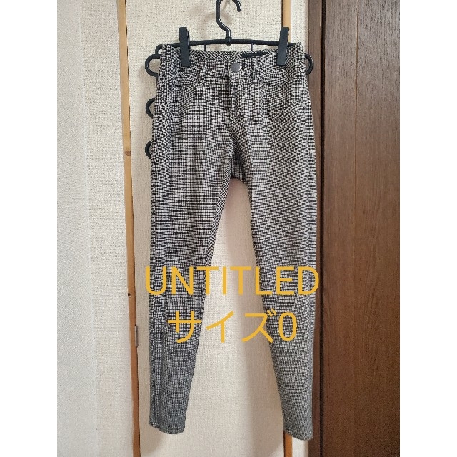 UNTITLED(アンタイトル)のUNTITLED アンタイトル あったか グレンチェック パンツ スキニー レディースのパンツ(スキニーパンツ)の商品写真