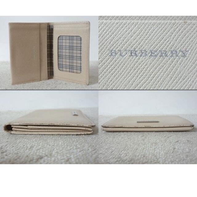 BURBERRY - バーバリー BURBERRY レザー 定期入れ 名刺入れ 二 BURBERRY - バーバリー BURBERRY レザー 定期入れ 名刺入れ 二