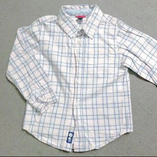 ベビーギャップ(babyGAP)のbaby gap チェックシャツ 110cm 美品　シャツ　再値下げ中(ブラウス)