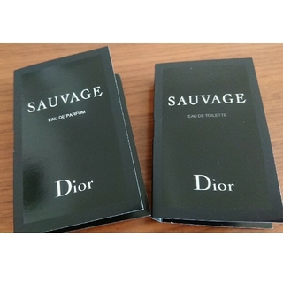 クリスチャンディオール(Christian Dior)の2種類 ソヴァージュ 香水 サンプル(香水(男性用))