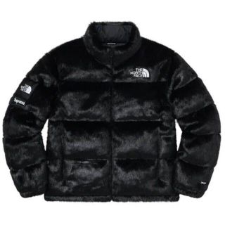 シュプリーム(Supreme)のSupreme TNF Faux Fur Nuptse JKT 黒 / XL(ダウンジャケット)