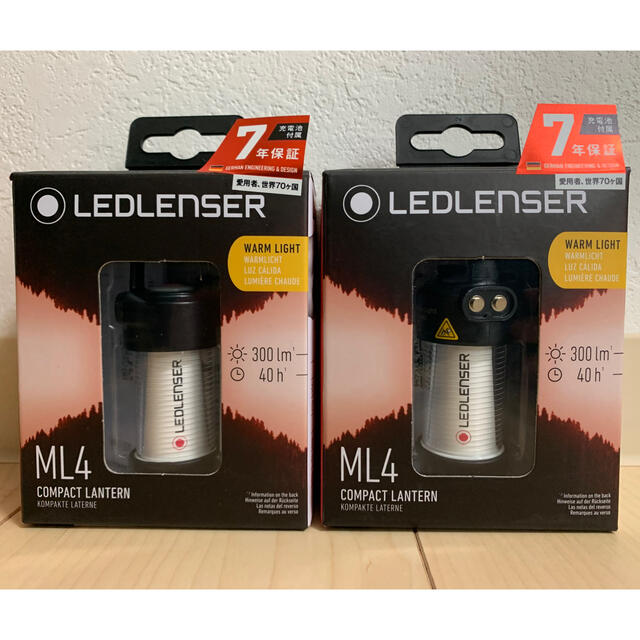 レッドレンザー LEDLENSER ML4 Warm の2個セット（暖色）