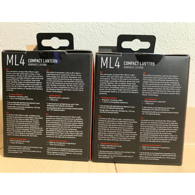 レッドレンザー LEDLENSER ML4 Warm の2個セット(暖色) レッドレンザー LEDLENSER ML4 Warm の2個セット(暖色)