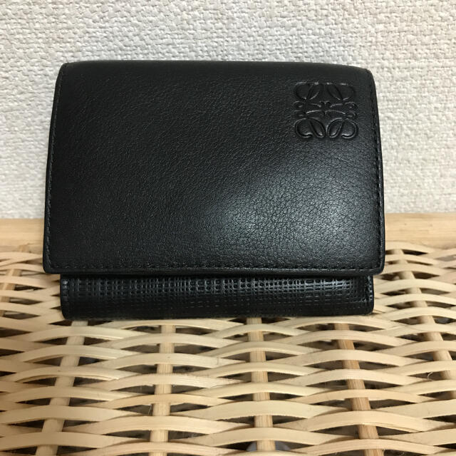 LOEWE ロエベ トリフォルド ウォレット 3つ折り財布 ブラックlarcobaleno