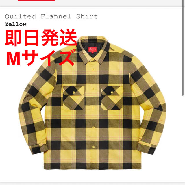 Supreme  Quilted Flannel Shirt  Mサイズ