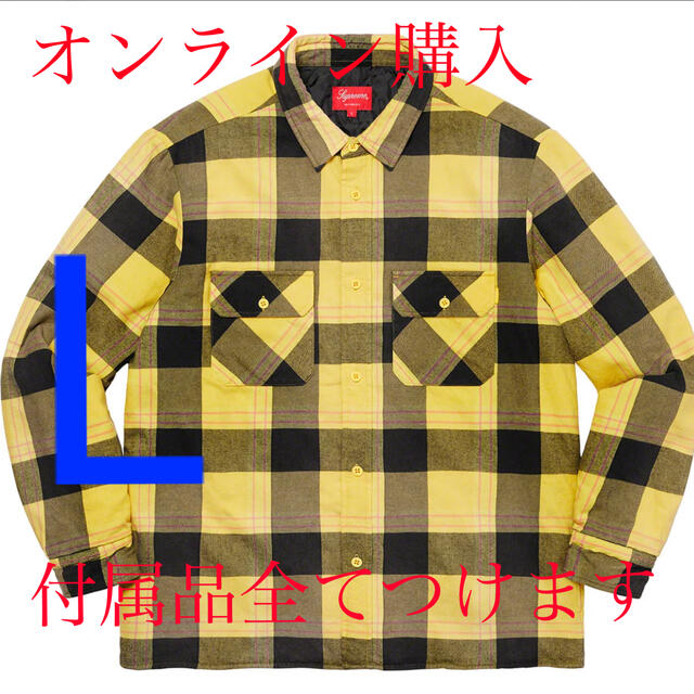 supreme Quilted Flannel Shirt Lサイズのサムネイル