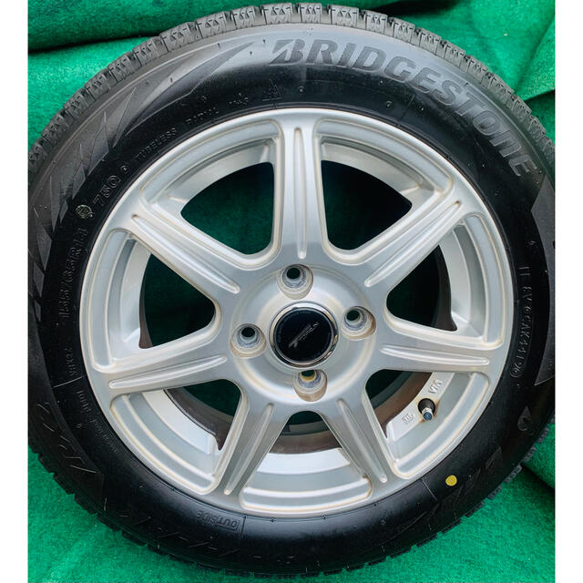 ブリザック 155/65R 14 スタッドレス タイヤ ホイール 4本セット