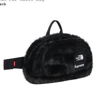 シュプリーム(Supreme)のsupreme faux fur waist bag 黒(その他)