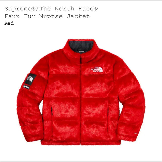 限定品】 Fur Face North The Supreme - Supreme Nuptse M ダウン