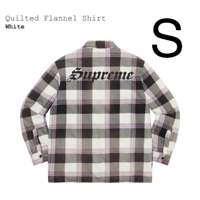 シュプリームsupreme Quilted Flannel Shirt Sサイズ