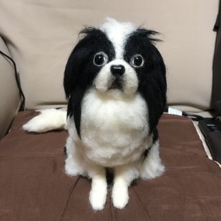 Maiko様専用 羊毛フェルト ハンドメイド オーダー 狆 犬の通販 by