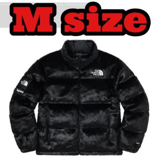 シュプリーム(Supreme)のSupreme Faux Fur Nuptse Jacket M ブラック 黒(ダウンジャケット)