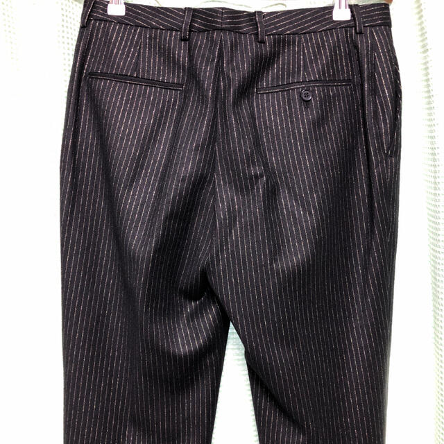 サンローラン 19aw ゴールドラメストライプ スラックス 贅沢屋の www