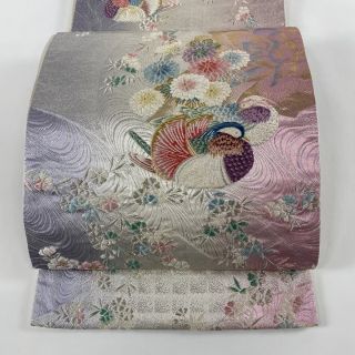 袋帯 美品 秀品 六通 正絹 【中古】(帯)