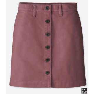 ユニクロ(UNIQLO)のユニクロ　コットンミニスカート　(ひざ丈スカート)