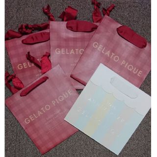 ジェラートピケ(gelato pique)のジェラートピケ紙袋5枚セット(ショップ袋)