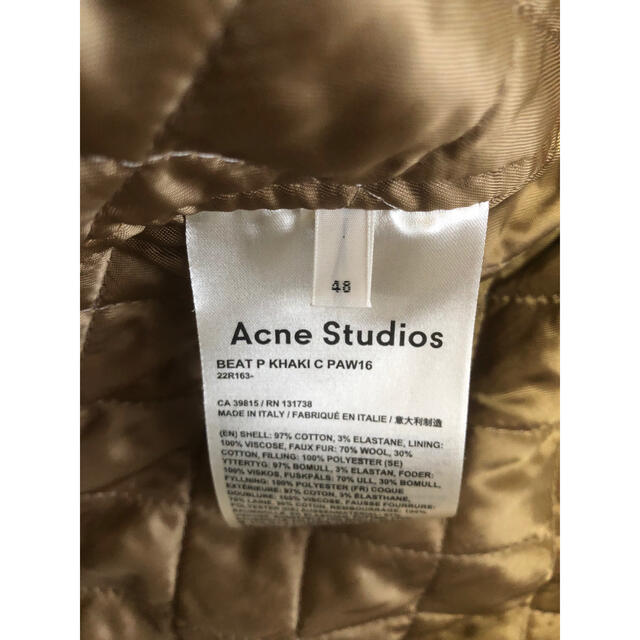 ACNE(アクネ)のACNE STUDIOS アクネストゥディオス　コーデュロイジャケット　ベージュ メンズのジャケット/アウター(ブルゾン)の商品写真