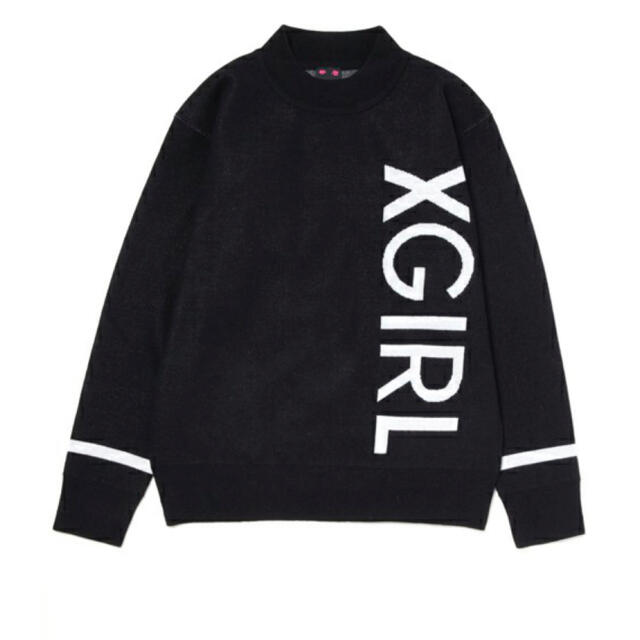 新品 X-GIRL BIG LOGO TOPS ブラック