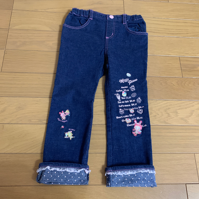 mezzo piano(メゾピアノ)のメゾピアノ　ジーンズ　女の子100 キッズ/ベビー/マタニティのキッズ服女の子用(90cm~)(パンツ/スパッツ)の商品写真