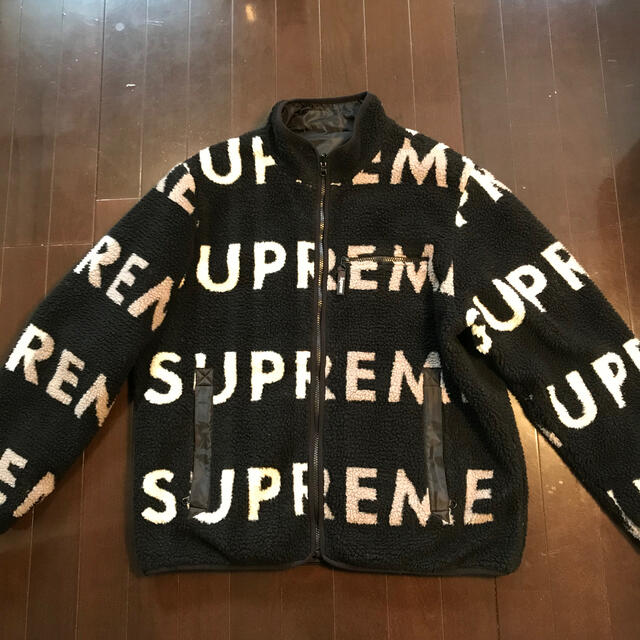 Supreme Reversible Logo Fleece Jacketメンズ