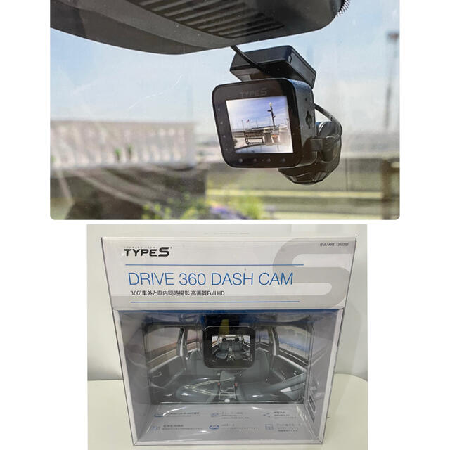新品　TYPE S 360度ドライブレコーダーカメラ HD録画