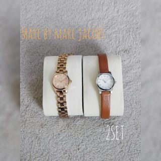 マークバイマークジェイコブス(MARC BY MARC JACOBS)の★匿名配送★中古 マークバイマークジェイコブス腕時計2本セット(腕時計)