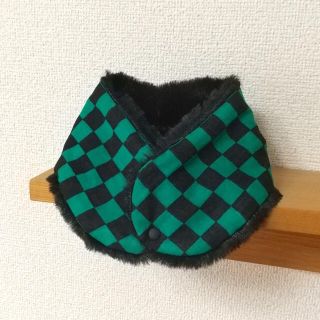 伝統文様＊市松模様のキッズマフラー(外出用品)