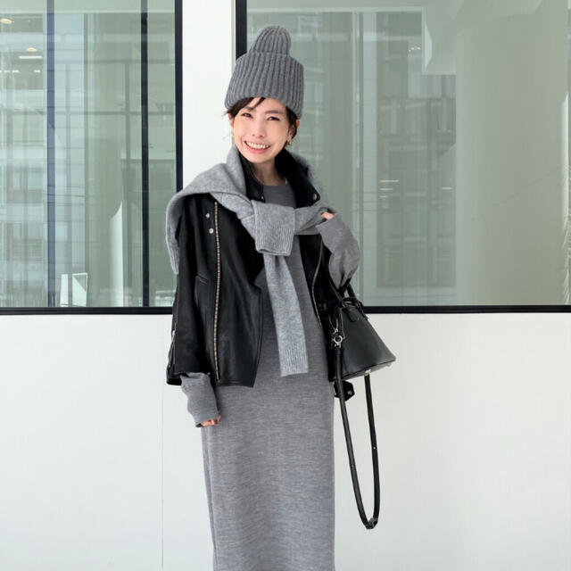 L'Appartement DEUXIEME CLASSE(アパルトモンドゥーズィエムクラス)のL'Appartement KNIT CAP  ニットキャップ レディースの帽子(ニット帽/ビーニー)の商品写真