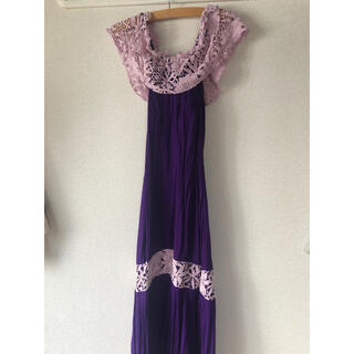 マーメイドベアドレス(紫)(ロングドレス)