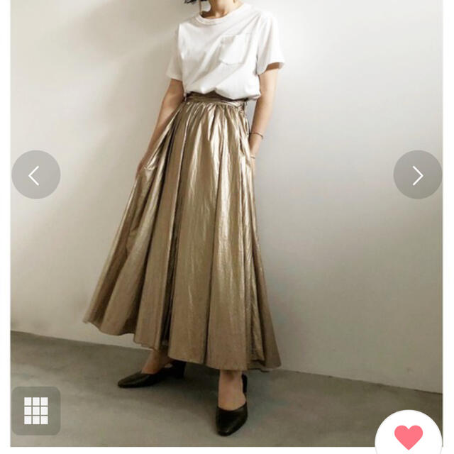 Ameri VINTAGE(アメリヴィンテージ)のAmeri PAPER BAG skirt ピンクM レディースのスカート(ロングスカート)の商品写真