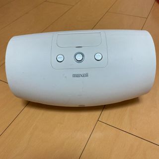 マクセル(maxell)のmaxell iPod対応アクティブスピーカー　MXSP-D240 ホワイト(スピーカー)