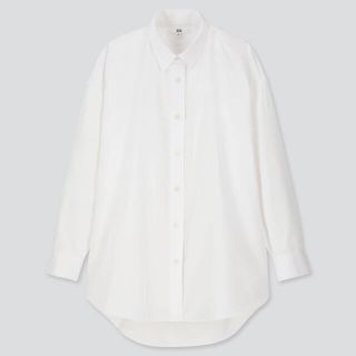 ユニクロ(UNIQLO)のUNIQLO エクストラファインコットンオーバーサイズロングシャツ（長袖）(シャツ/ブラウス(長袖/七分))