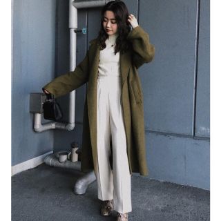 moussy ロングコート　カーキ