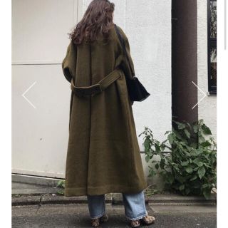 moussy ロングコート　カーキ