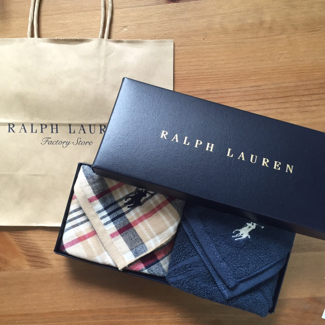 POLO RALPH LAUREN(ポロラルフローレン)のギフトBOX付きラルフ ハンカチセット レディースのファッション小物(ハンカチ)の商品写真