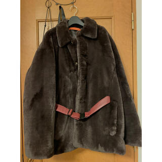 シュプリーム(Supreme)の年内値下 Studio Seven フロントベルト Faux fur  coat(ブルゾン)