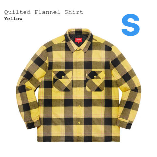 Supreme Quilted Flannel Shirt yellow