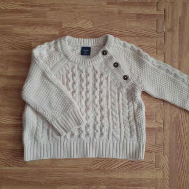 babyGAP(ベビーギャップ)のざっくりニット babyGap セーター キッズ/ベビー/マタニティのベビー服(~85cm)(ニット/セーター)の商品写真