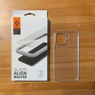 シュピゲン(Spigen)のSpigenガラスフィルム+ESR TPUケースiPhone 12、12 Pro(保護フィルム)