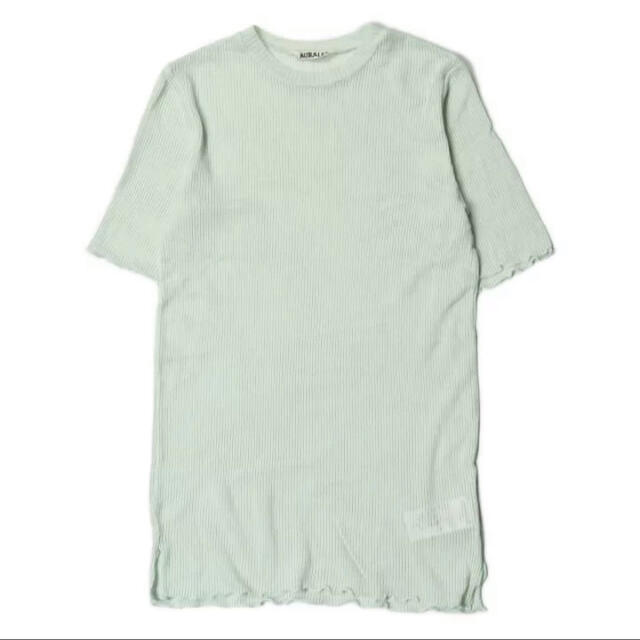 COMOLI(コモリ)の AURALEE 19SS シースルーリブクルーネックTシャツ半袖 レディースのトップス(Tシャツ(半袖/袖なし))の商品写真